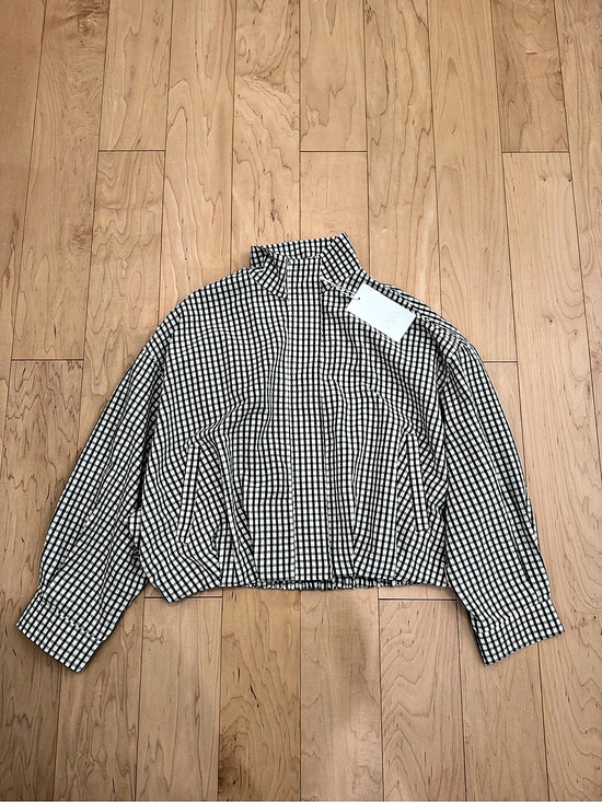 Zara Jackets & Blazers - ZARA Plaid Funnelneck jacket